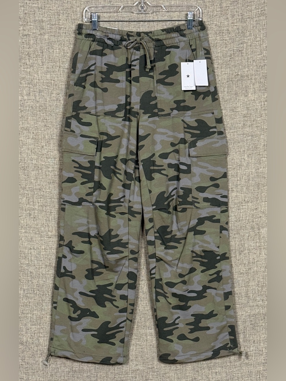 Brand New with Tags Vanilla Star Ultra Cozy Pull-On Camo Cargo Joggers NWT